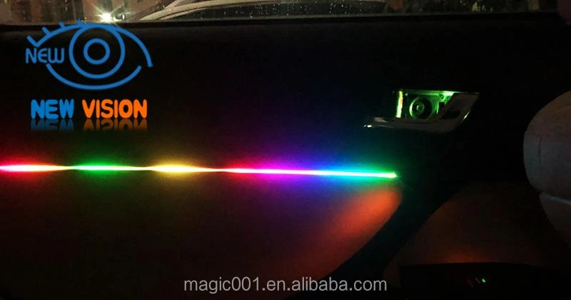 Car Accessories Voice Control Symphony Rainbow Color LED Strip Light Car Interior LED Ambient Light